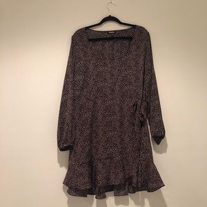 EXPRESS wrap dress with side tie